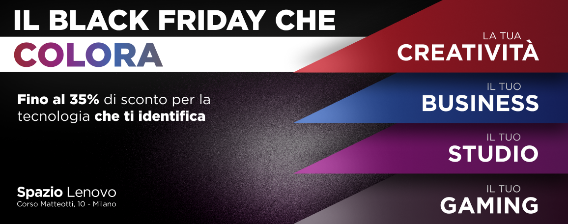 Black Friday Spazio Lenovo - Landing