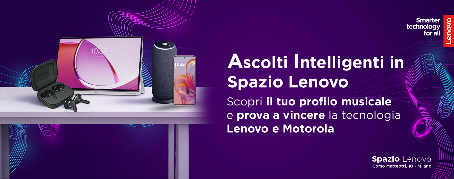 Ascolti Intelligenti - Partecipa al concorso in Spazio Lenovo
